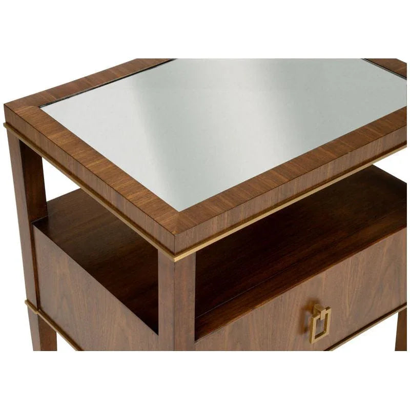 Brady Wooden Rectangular Bedside Table - LOOMLAN - Wildwood - Side Tables