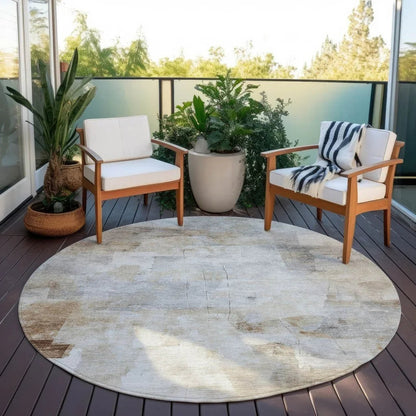 Braeain Ivory Washable Indoor - Outdoor Rug - LOOMLAN - LOOMLAN Rugs - Outdoor Rugs