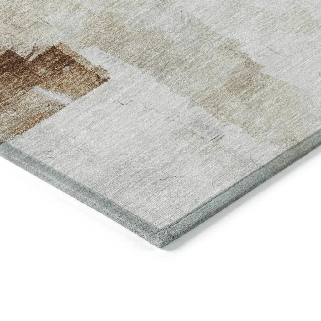 Braeain Ivory Washable Indoor - Outdoor Rug - LOOMLAN - LOOMLAN Rugs - Outdoor Rugs