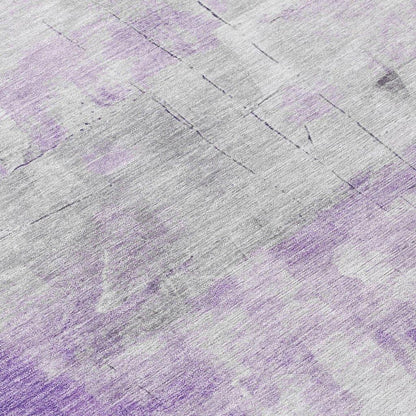 Braeain Purple Washable Indoor - Outdoor Rug - LOOMLAN - LOOMLAN Rugs - Outdoor Rugs
