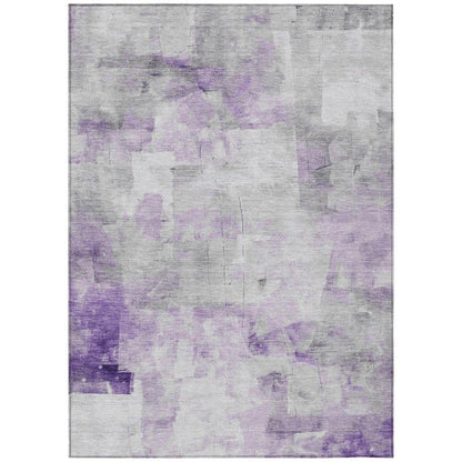 Braeain Purple Washable Indoor - Outdoor Rug - LOOMLAN - LOOMLAN Rugs - Outdoor Rugs