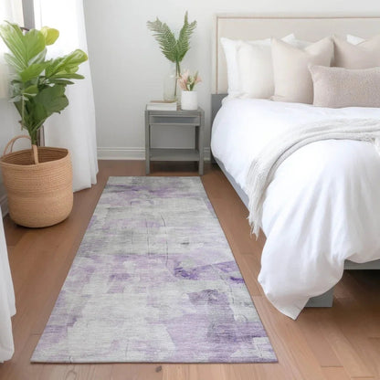 Braeain Purple Washable Indoor - Outdoor Rug - LOOMLAN - LOOMLAN Rugs - Outdoor Rugs
