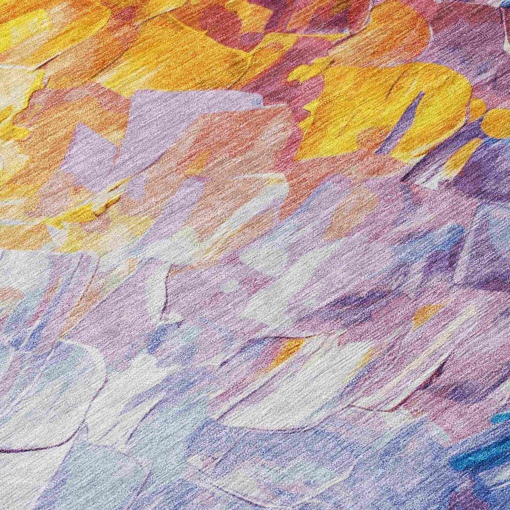 Braearis Gold Washable Indoor - Outdoor Rug - LOOMLAN - LOOMLAN Rugs - Outdoor Rugs