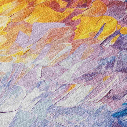 Braearis Gold Washable Indoor - Outdoor Rug - LOOMLAN - LOOMLAN Rugs - Outdoor Rugs