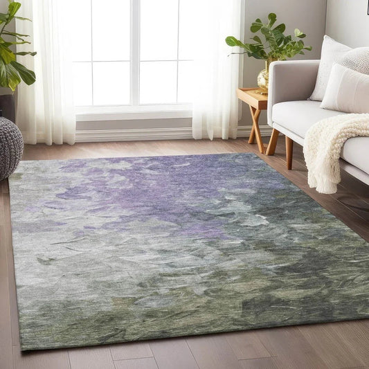 Braearis Lavender Washable Indoor - Outdoor Rug - LOOMLAN - LOOMLAN Rugs - Outdoor Rugs