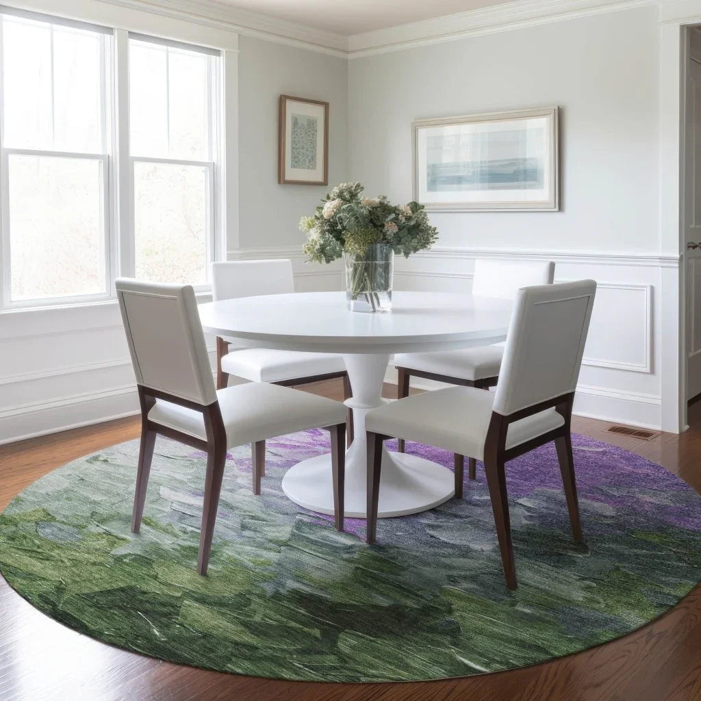 Braearis Purple Washable Indoor - Outdoor Rug - LOOMLAN - LOOMLAN Rugs - Outdoor Rugs