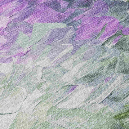 Braearis Purple Washable Indoor - Outdoor Rug - LOOMLAN - LOOMLAN Rugs - Outdoor Rugs
