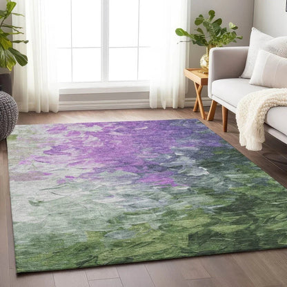 Braearis Purple Washable Indoor - Outdoor Rug - LOOMLAN - LOOMLAN Rugs - Outdoor Rugs