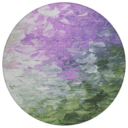 Braearis Purple Washable Indoor - Outdoor Rug - LOOMLAN - LOOMLAN Rugs - Outdoor Rugs