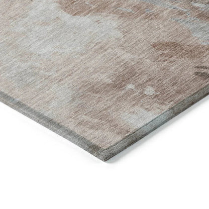Braeas Brown Washable Indoor - Outdoor Rug - LOOMLAN - LOOMLAN Rugs - Outdoor Rugs