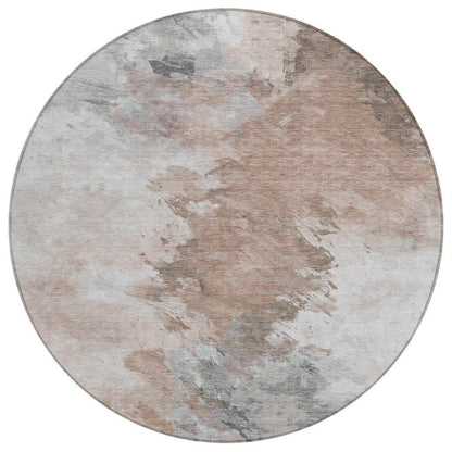 Braeas Brown Washable Indoor - Outdoor Rug - LOOMLAN - LOOMLAN Rugs - Outdoor Rugs