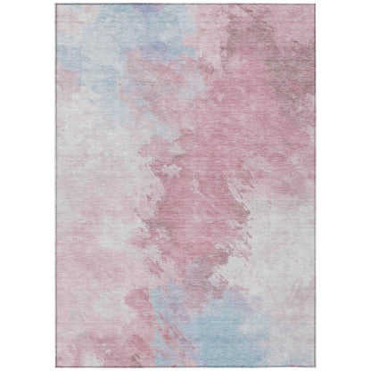 Braeas Pink Washable Indoor - Outdoor Rug - LOOMLAN - LOOMLAN Rugs - Outdoor Rugs