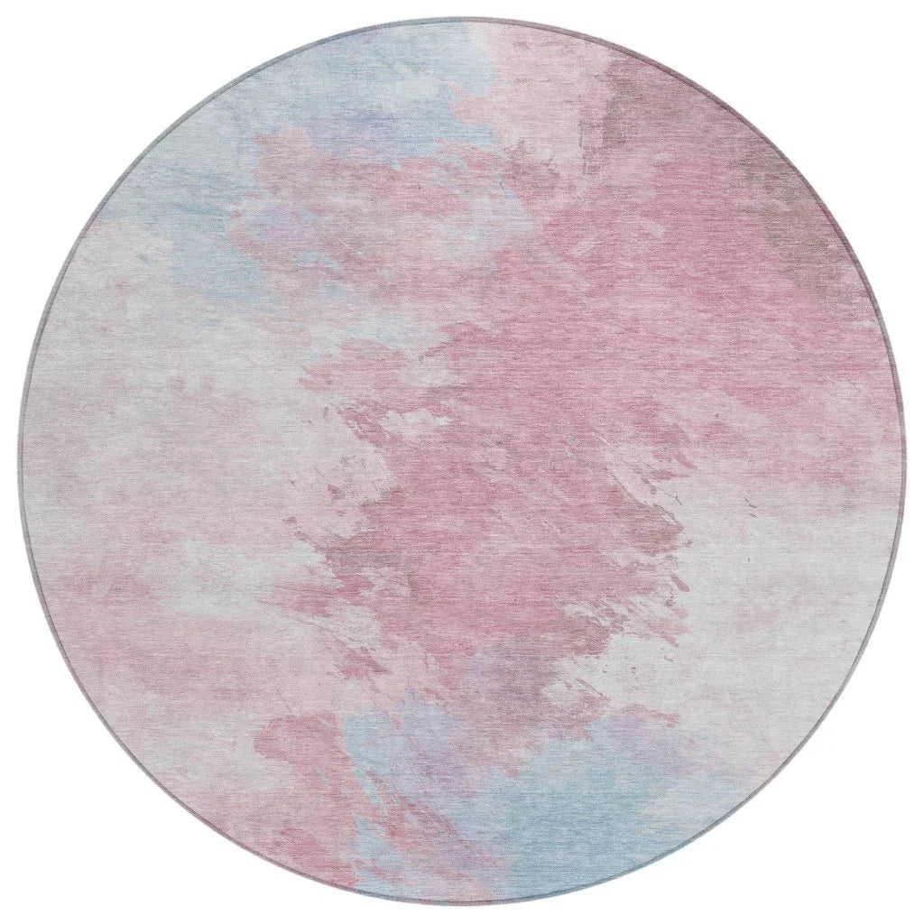 Braeas Pink Washable Indoor - Outdoor Rug - LOOMLAN - LOOMLAN Rugs - Outdoor Rugs