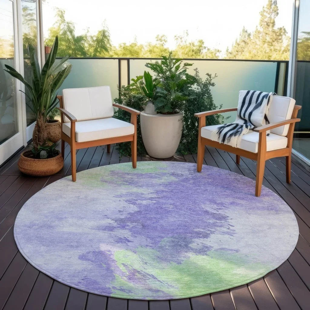 Braeas Purple Washable Indoor - Outdoor Rug - LOOMLAN - LOOMLAN Rugs - Outdoor Rugs