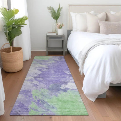 Braeas Purple Washable Indoor - Outdoor Rug - LOOMLAN - LOOMLAN Rugs - Outdoor Rugs
