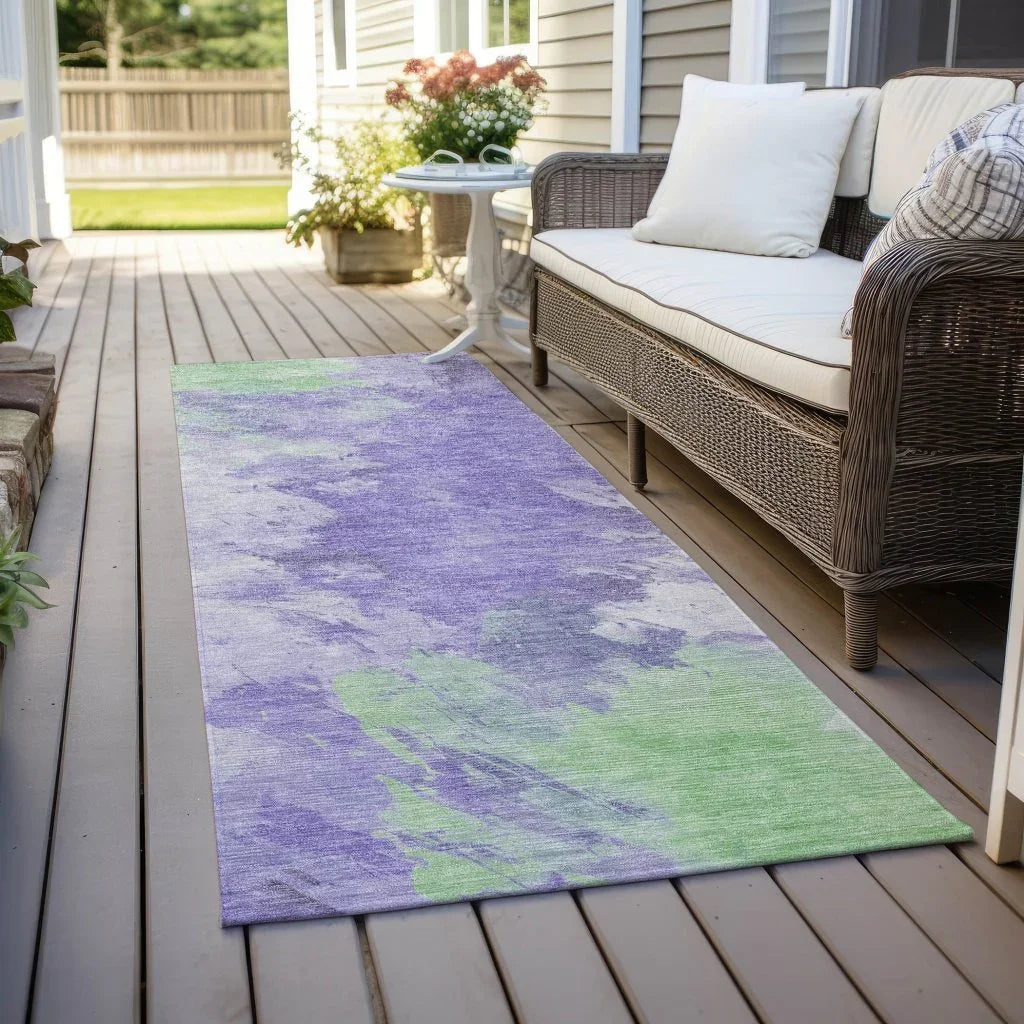 Braeas Purple Washable Indoor - Outdoor Rug - LOOMLAN - LOOMLAN Rugs - Outdoor Rugs