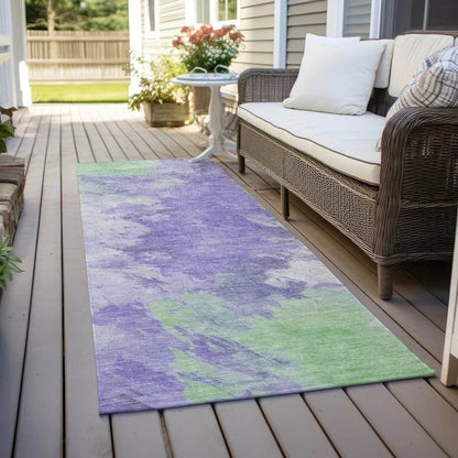 Braeas Purple Washable Indoor - Outdoor Rug - LOOMLAN - LOOMLAN Rugs - Outdoor Rugs