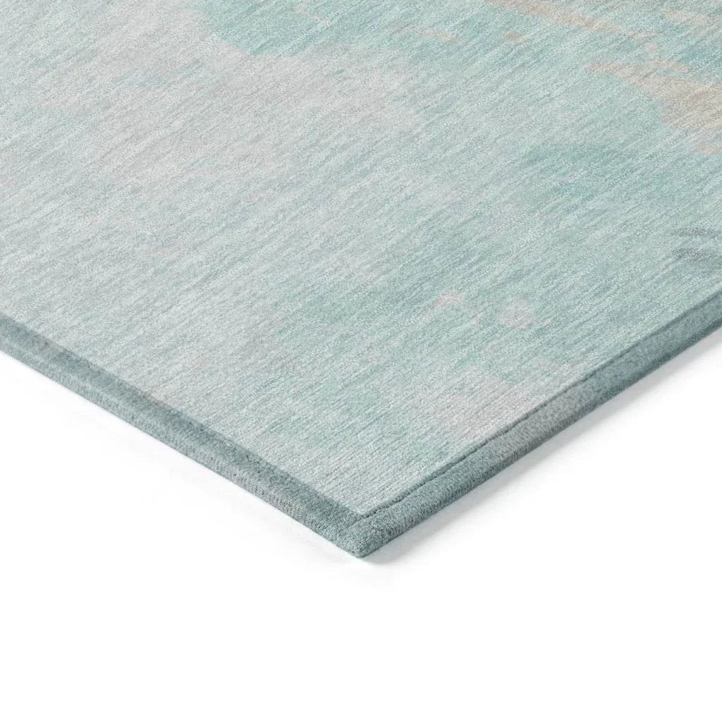 Braeas Seafoam Washable Indoor - Outdoor Rug - LOOMLAN - LOOMLAN Rugs - Outdoor Rugs