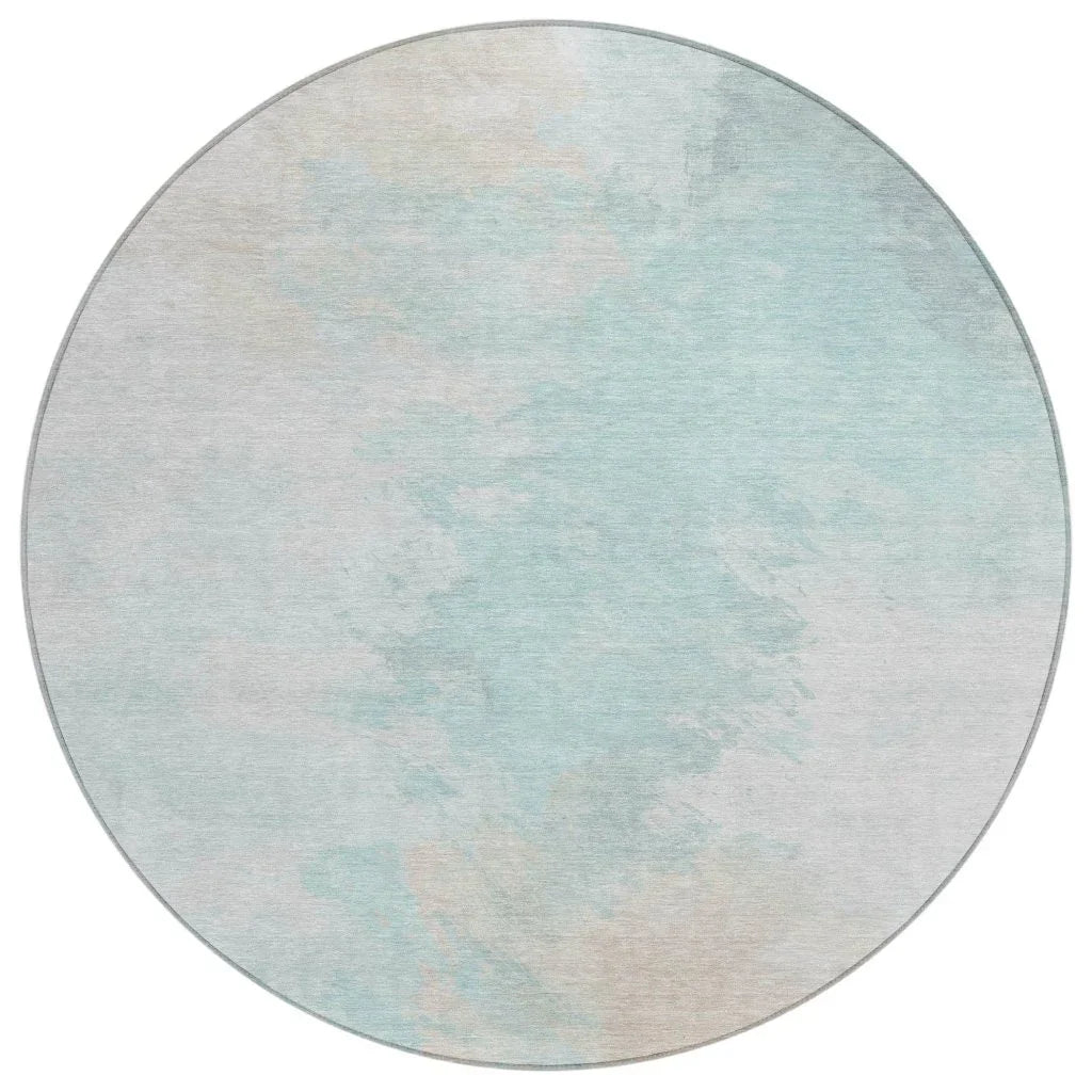 Braeas Seafoam Washable Indoor - Outdoor Rug - LOOMLAN - LOOMLAN Rugs - Outdoor Rugs