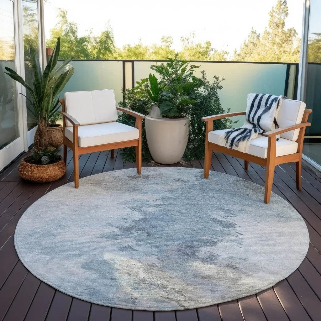 Braeas Sky Washable Indoor - Outdoor Rug - LOOMLAN - LOOMLAN Rugs - Outdoor Rugs