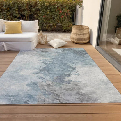 Braeas Sky Washable Indoor - Outdoor Rug - LOOMLAN - LOOMLAN Rugs - Outdoor Rugs