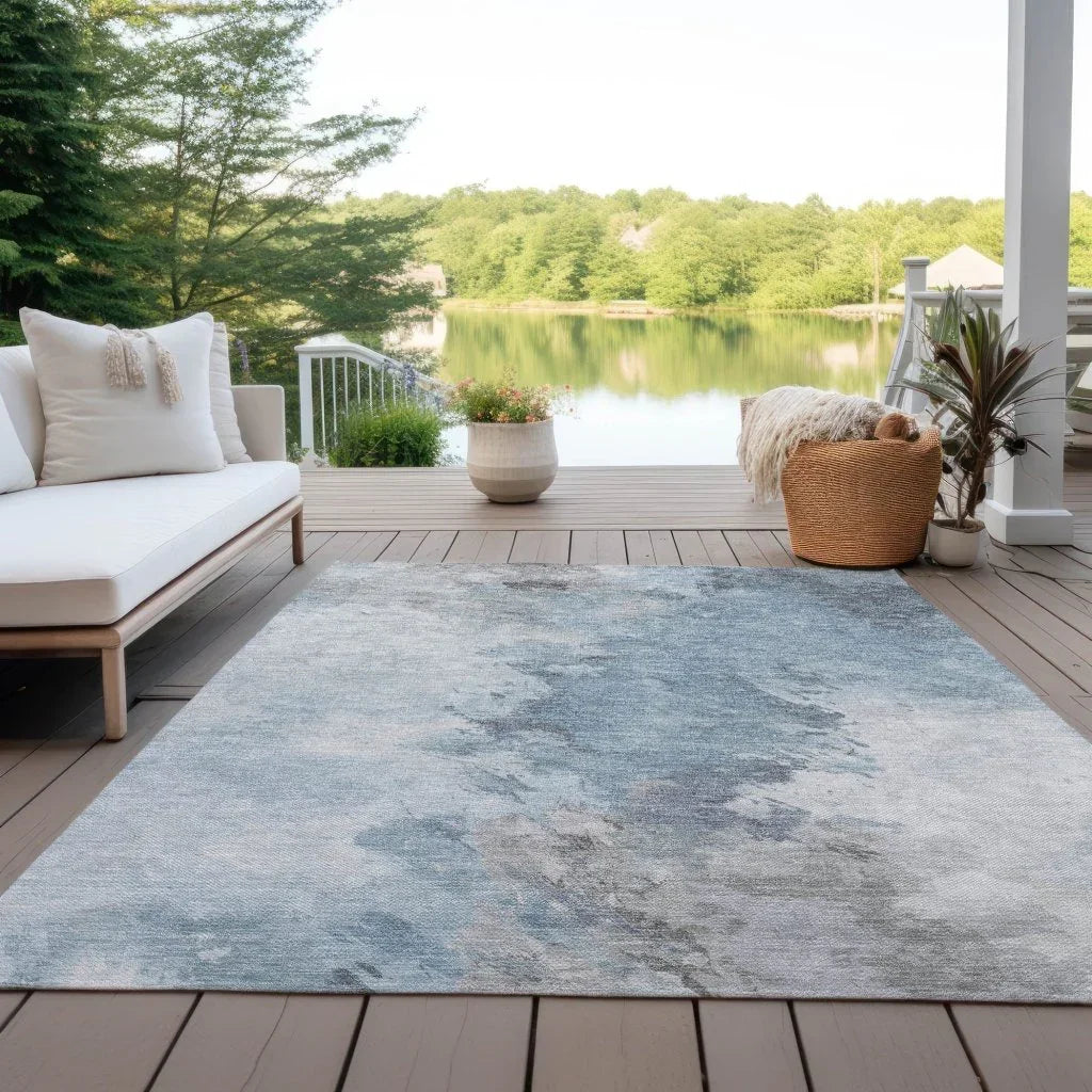Braeas Sky Washable Indoor - Outdoor Rug - LOOMLAN - LOOMLAN Rugs - Outdoor Rugs