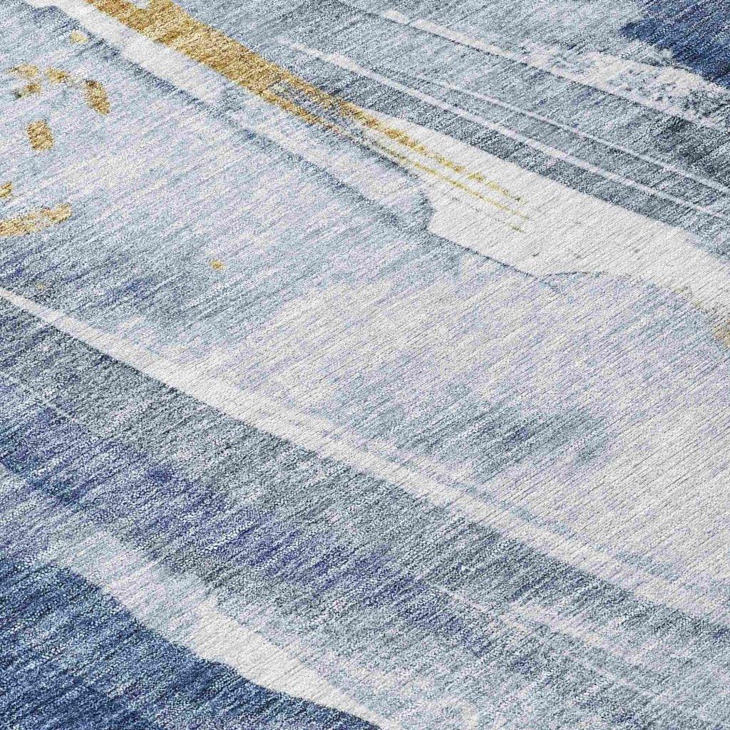 Braeon Blue Washable Indoor - Outdoor Rug - LOOMLAN - LOOMLAN Rugs - Outdoor Rugs