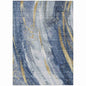Braeon Blue Washable Indoor - Outdoor Rug - LOOMLAN - LOOMLAN Rugs - Outdoor Rugs