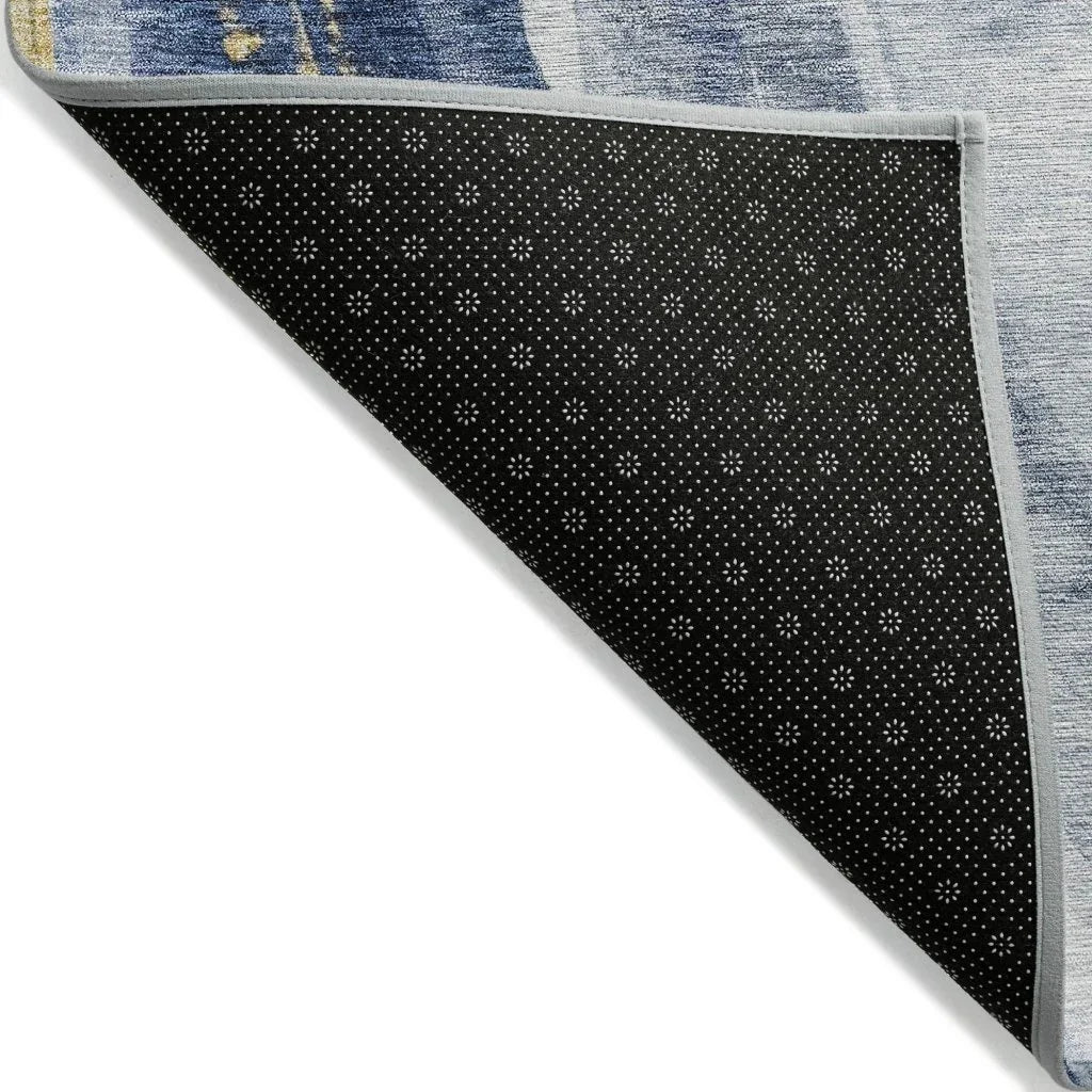 Braeon Blue Washable Indoor - Outdoor Rug - LOOMLAN - LOOMLAN Rugs - Outdoor Rugs