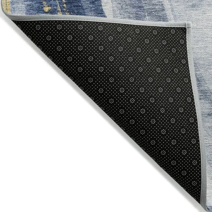 Braeon Blue Washable Indoor - Outdoor Rug - LOOMLAN - LOOMLAN Rugs - Outdoor Rugs