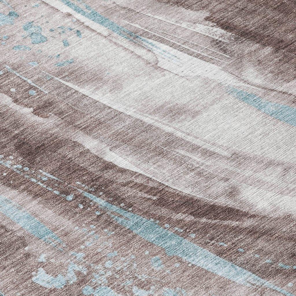 Braeon Brown Washable Indoor - Outdoor Rug - LOOMLAN - LOOMLAN Rugs - Outdoor Rugs