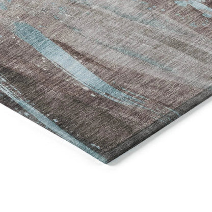 Braeon Brown Washable Indoor - Outdoor Rug - LOOMLAN - LOOMLAN Rugs - Outdoor Rugs