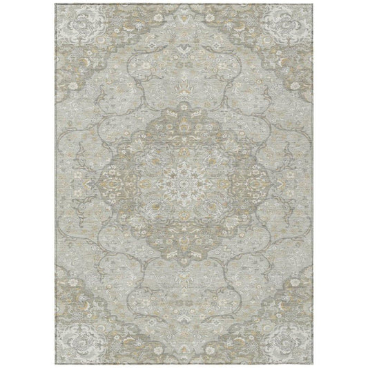 Braeor Brown Washable Indoor - Outdoor Rug - LOOMLAN - LOOMLAN Rugs - Outdoor Rugs