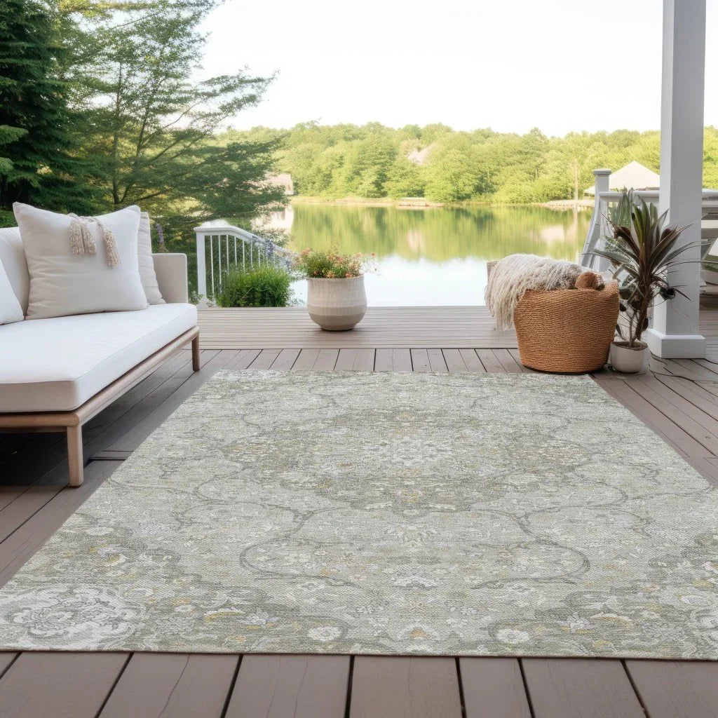 Braeor Brown Washable Indoor - Outdoor Rug - LOOMLAN - LOOMLAN Rugs - Outdoor Rugs
