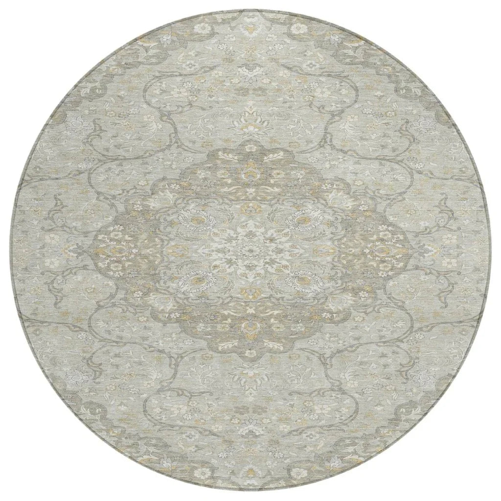 Braeor Brown Washable Indoor - Outdoor Rug - LOOMLAN - LOOMLAN Rugs - Outdoor Rugs