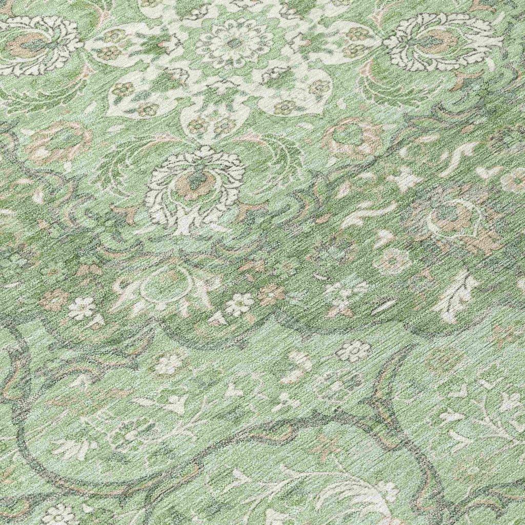 Braeor Green Washable Indoor - Outdoor Rug - LOOMLAN - LOOMLAN Rugs - Outdoor Rugs