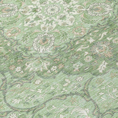 Braeor Green Washable Indoor - Outdoor Rug - LOOMLAN - LOOMLAN Rugs - Outdoor Rugs