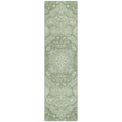 Braeor Green Washable Indoor - Outdoor Rug - LOOMLAN - LOOMLAN Rugs - Outdoor Rugs