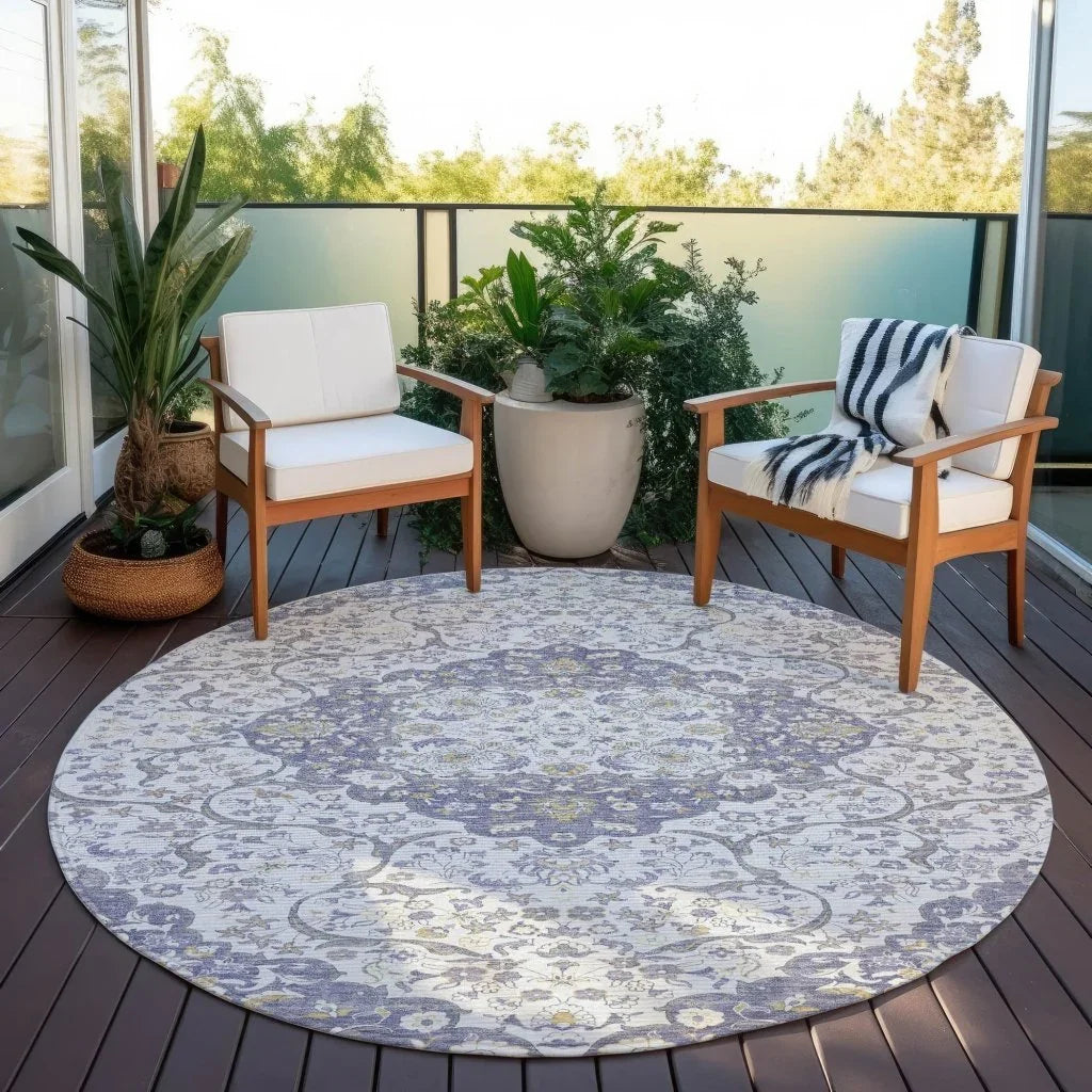 Braeor Purple Washable Indoor - Outdoor Rug - LOOMLAN - LOOMLAN Rugs - Outdoor Rugs