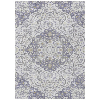 Braeor Purple Washable Indoor - Outdoor Rug - LOOMLAN - LOOMLAN Rugs - Outdoor Rugs