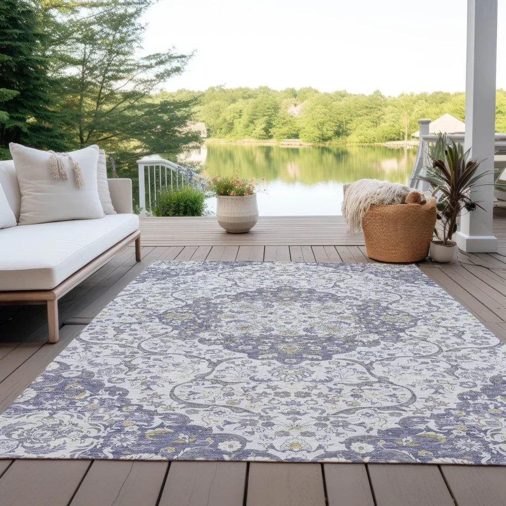 Braeor Purple Washable Indoor - Outdoor Rug - LOOMLAN - LOOMLAN Rugs - Outdoor Rugs