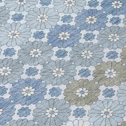Braeyn Blue Washable Indoor - Outdoor Rug - LOOMLAN - LOOMLAN Rugs - Outdoor Rugs