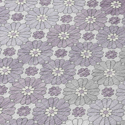 Braeyn Purple Washable Indoor - Outdoor Rug - LOOMLAN - LOOMLAN Rugs - Outdoor Rugs