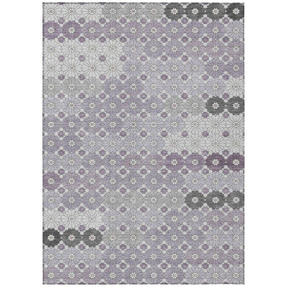 Braeyn Purple Washable Indoor - Outdoor Rug - LOOMLAN - LOOMLAN Rugs - Outdoor Rugs