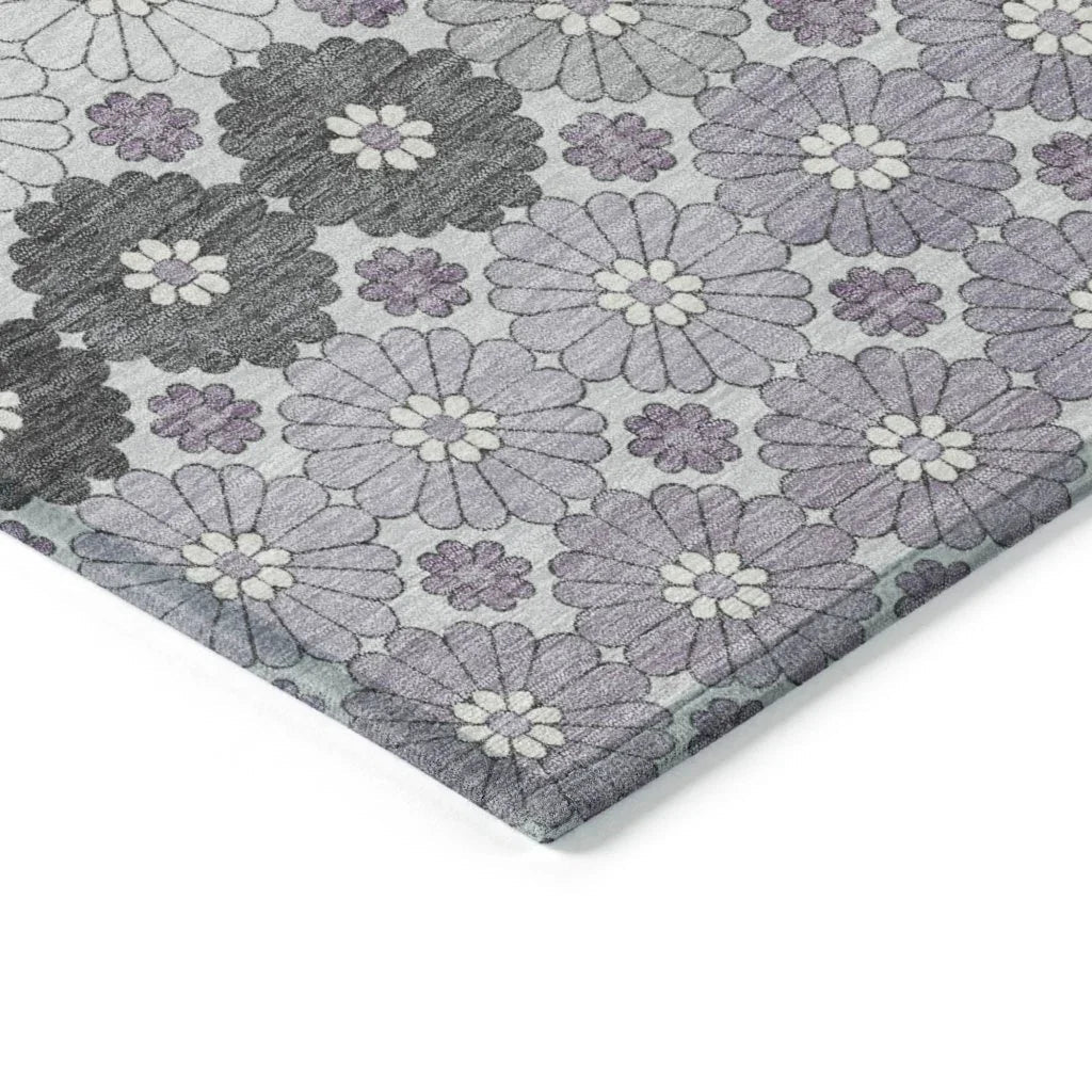 Braeyn Purple Washable Indoor - Outdoor Rug - LOOMLAN - LOOMLAN Rugs - Outdoor Rugs