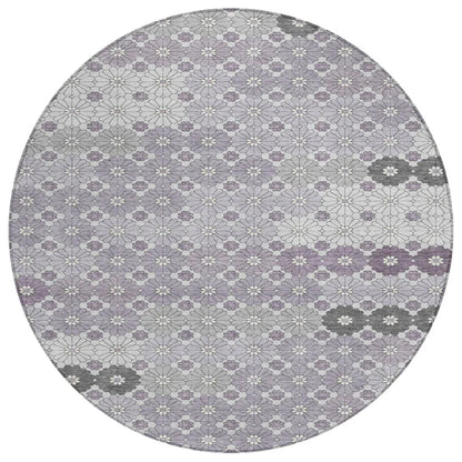 Braeyn Purple Washable Indoor - Outdoor Rug - LOOMLAN - LOOMLAN Rugs - Outdoor Rugs