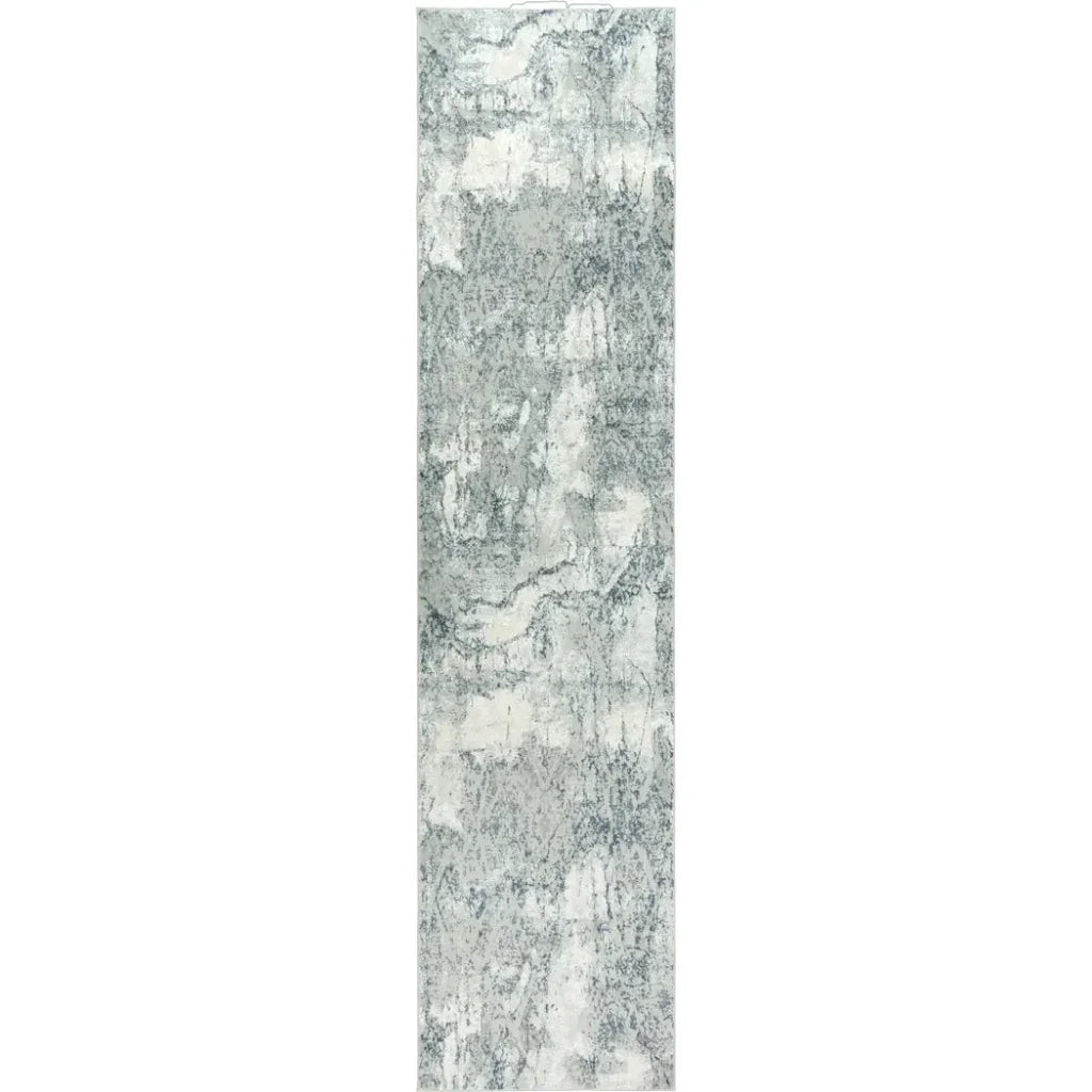 Brai Abstract Gray Kitchen Hallway Runner Rug - LOOMLAN - LOOMLAN - Area Rugs