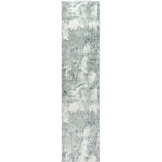 Brai Abstract Gray Kitchen Hallway Runner Rug - LOOMLAN - LOOMLAN - Area Rugs