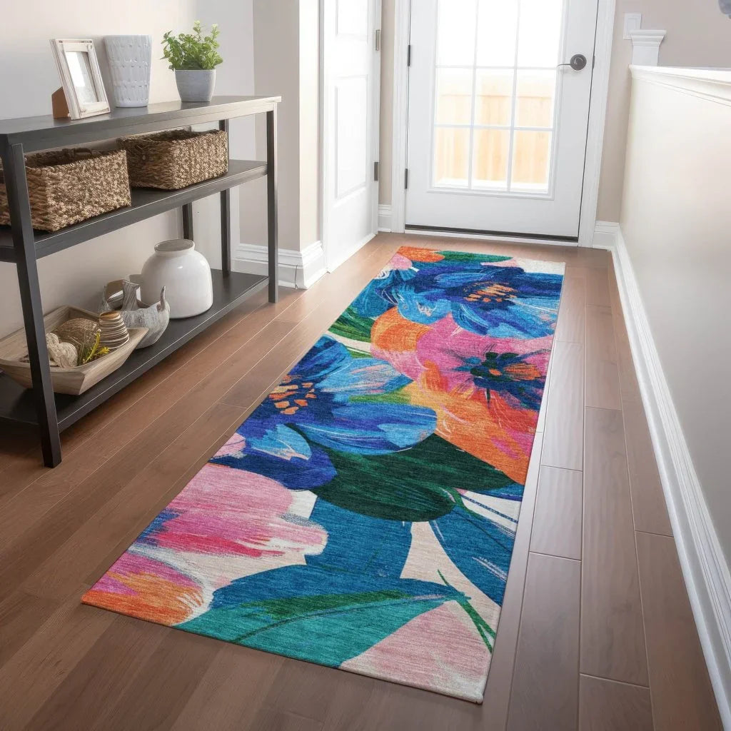 Braidea Blue Washable Indoor - Outdoor Rug - LOOMLAN - LOOMLAN Rugs - Outdoor Rugs