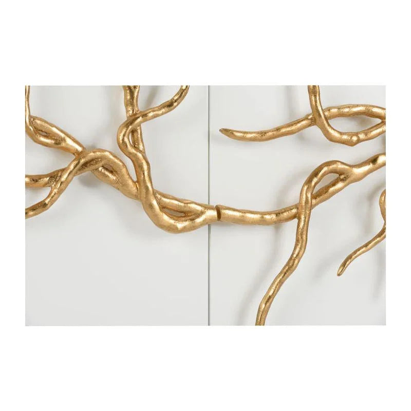 Branch Wooden White Cabinet - LOOMLAN - Chelsea House - Accent Cabinets